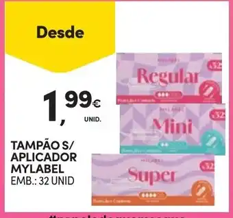 Continente tampão s/ aplicador mylabel promoção