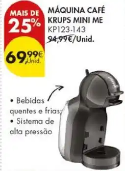 Pingo Doce máquina café krups mini me promoção