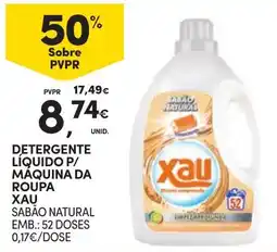 Continente Detergente liquido p/ maquina da roupa xau sabao natural promoção