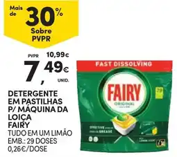 Continente Detergente em pastilhas p/ máquina da loiça fairy promoção