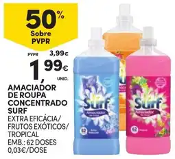 Continente Amaciador de roupa concentrado surf promoção