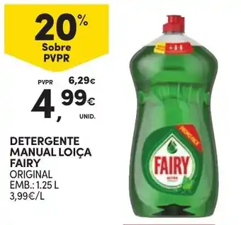 Continente Detergente manual loiça fairy original promoção
