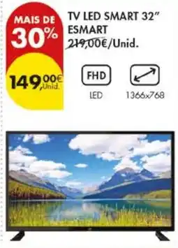 Pingo Doce tv led smart 32" esmart promoção
