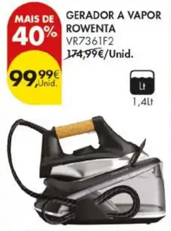 Pingo Doce Gerador a vapor rowenta promoção