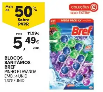 Continente Blocos sanitários bref pinho e lavanda promoção