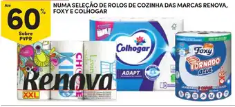 Continente rolos de cozinha das marcas renova, foxy e colhogar promoção