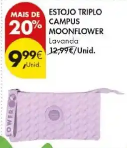Pingo Doce estojo triplo campus moonflower lavanda promoção