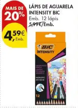 Pingo Doce Lápis de aguarela intensity bic promoção