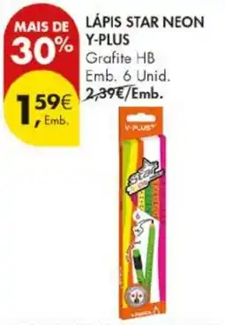 Pingo Doce Lápis star neon y-plus promoção