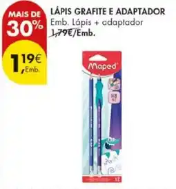Pingo Doce Lápis grafite e adaptador Maped promoção