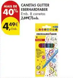 Pingo Doce canetas glitter eberhardfaber promoção