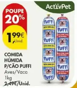 Pingo Doce comida húmida p/cão puffi promoção