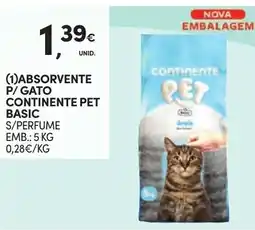 Continente absorvente p/ gato continente pet basic promoção