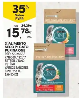 Continente Alimento seco p/ gato purina one promoção
