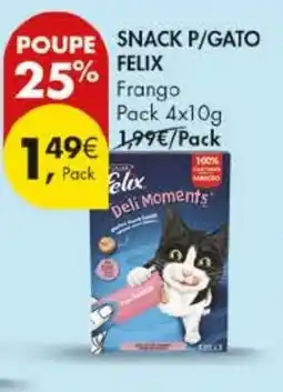 Pingo Doce Snack p/gato felix frango promoção