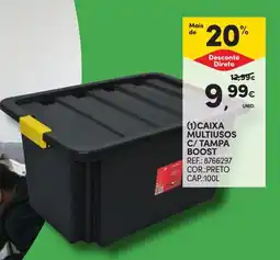 Continente Caixa multiusos c/ tampa boost promoção