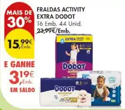 Pingo Doce Fraldas activity extra dodot promoção