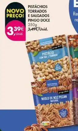 Pingo Doce Pistácios torrados e salgados pingo doce promoção