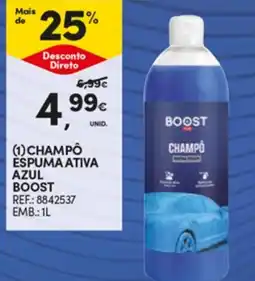 Continente Champô espumativa azul boost promoção
