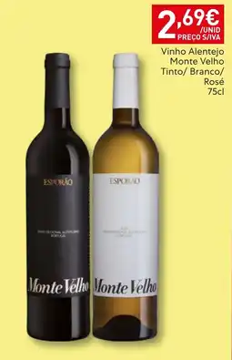 Recheio Vinho Alentejo Monte Velho promoção