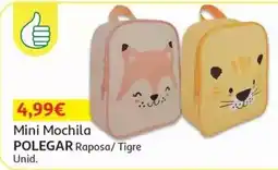 Auchan Mini Mochila POLEGAR Raposa/ Tigre promoção