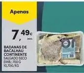 Continente Bom dia Continente - badanas de bacalhau promoção