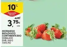 Continente Bom dia Bio - morango biologico continente bio promoção