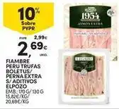 Continente Bom dia Elpozo - fiambre peru trufas boletus/ perna extra s/ aditivos promoção