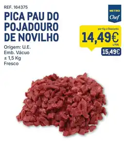 Makro Pica pau do pojadouro de novilho metro chef promoção