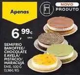 Continente Bom dia Semifrio banoffee/ chocolate e avela/ pistacio/ maracujá promoção