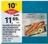 Continente Bom dia Seleção du chef - gamba rosa de mocambique selvagem 30/40 continente selecao promoção