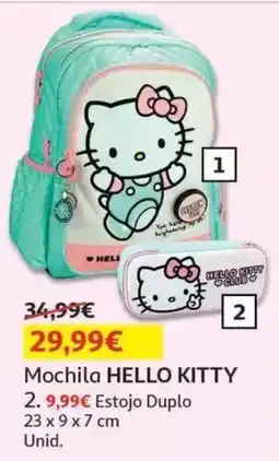 Auchan Mochila hello kitty promoção