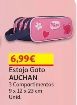 Auchan Estojo Gato Auchan promoção