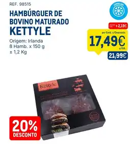 Makro Hambúrger de bovino maturado kettyle promoção