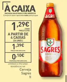 Recheio Cerveja Sagres promoção