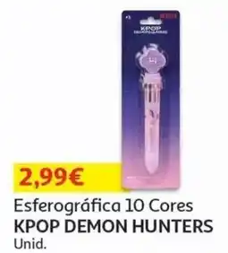 Auchan Esferográfica 10 Cores KPOP DEMON HUNTERS promoção