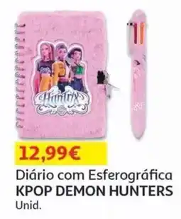 Auchan Diário com Esferográfica Kpop Demon Hunters promoção