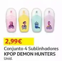 Auchan Conjunto 4 Sublinhadores Kpop Demon Hunters promoção