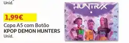 Auchan Capa A5 com Botão KPOP DEMON HUNTERS promoção