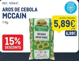 Makro Aros de cebola mccain promoção