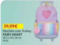 Auchan Mochila com Trolley Fairy Heart promoção