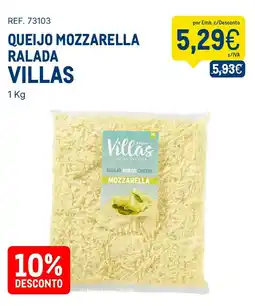 Makro Queijo mozzarella ralada villas promoção