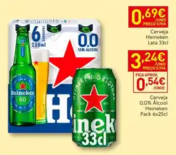 Recheio Cerveja Heineken 0,0% Álcool promoção
