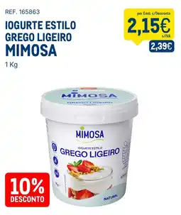 Makro Iogurte estilo grego ligeiro mimosa promoção