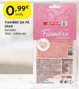 Spar Fiambre da pá spar promoção
