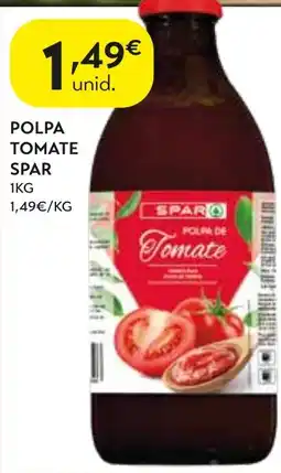 Spar Polpa de tomate spar promoção