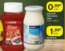 Spar Ketchup top down spar promoção