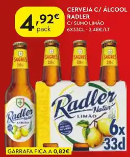 Spar Radler Natur Limão promoção