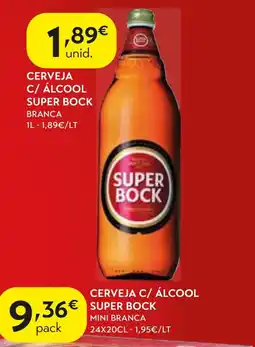 Spar Cerveja c/ álcool super bock branca promoção