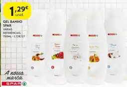 Spar Gel banho spar promoção